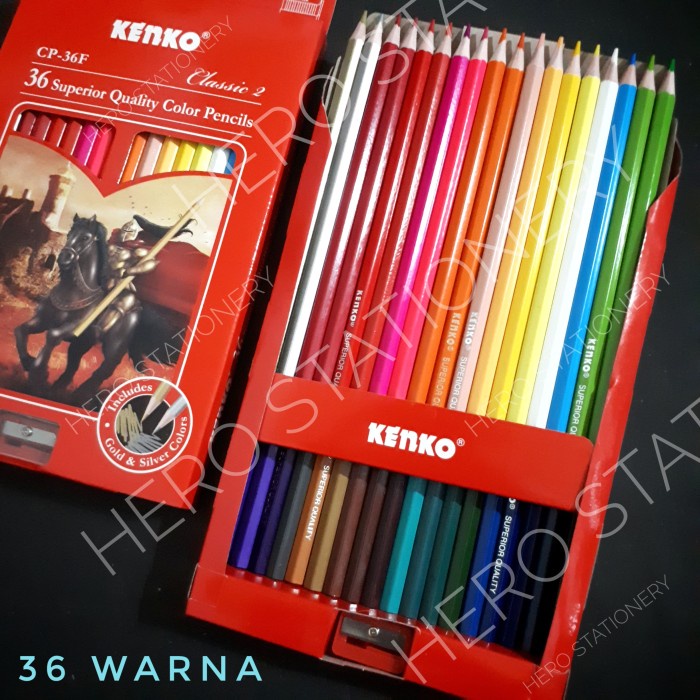 

Gilaa!!! Pensil Warna Kenko 36 Warna Cp-36F Sale!!!