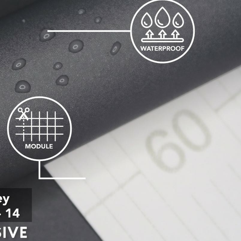 ♠ MISTY GREY 122 CM - KERTASIVE PVC INTERIOR FILM / PELAPIS FURNITURE / WALLPAPER ♟