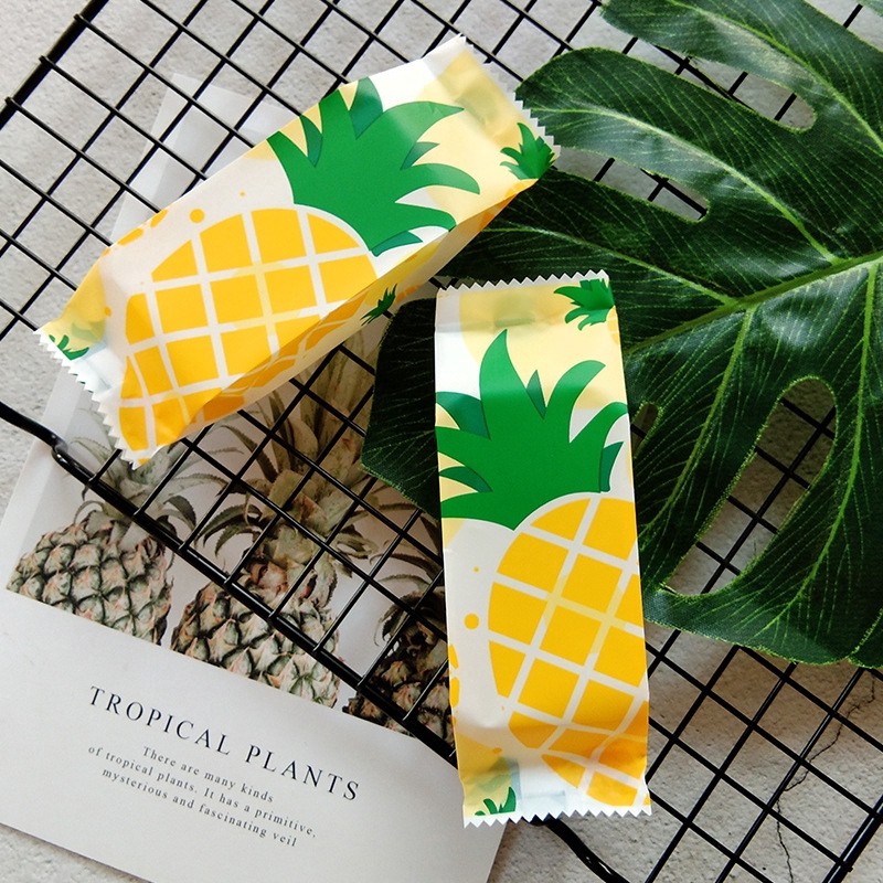 

Cookies Bag Motif : Pineapple / Plastik Kemasan Kue Nastar