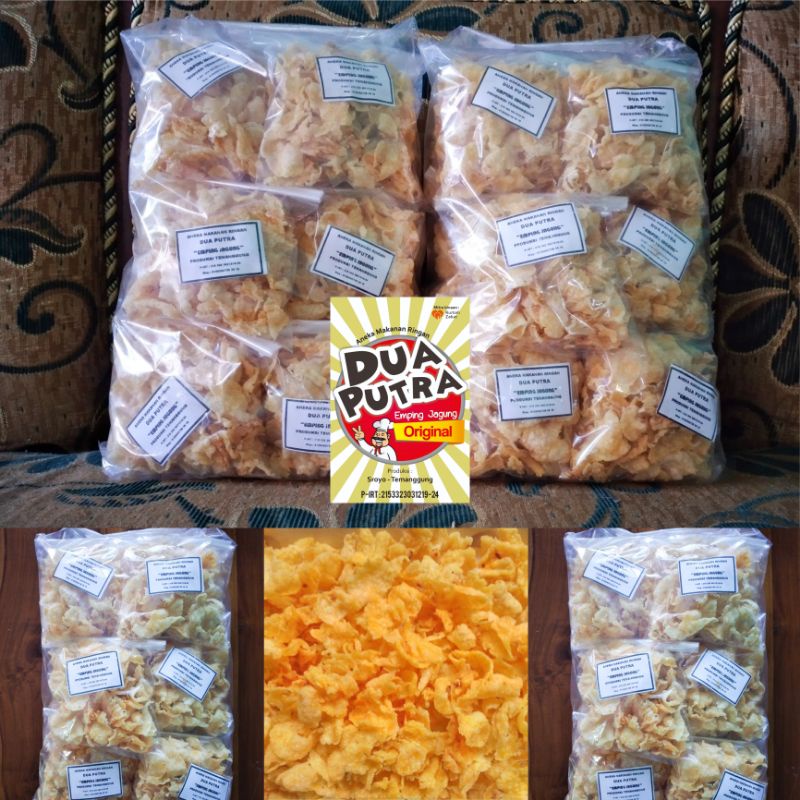 

MAKANAN RINGAN KRIPIK/EMPING JAGUNG -Original-Renyah-Gurih-Tanpa pengawet Khas Temanggung 350gr