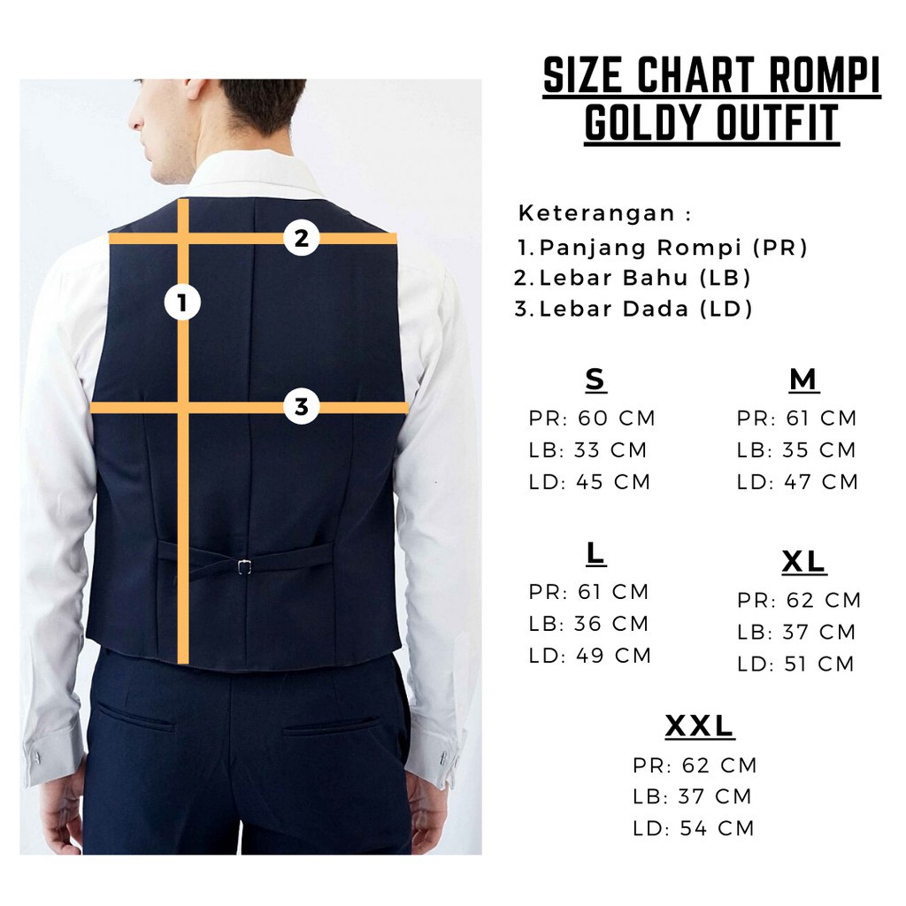 Rompi / Vest Hgih Quality - GOLDY OUTFIT