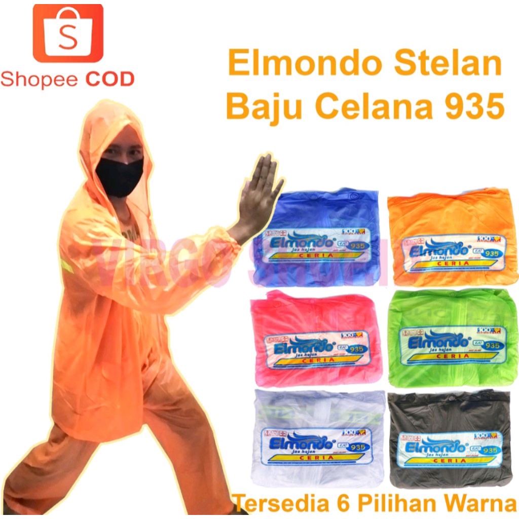 JAS HUJAN JAKET CELANA ELMONDO CERIA 935