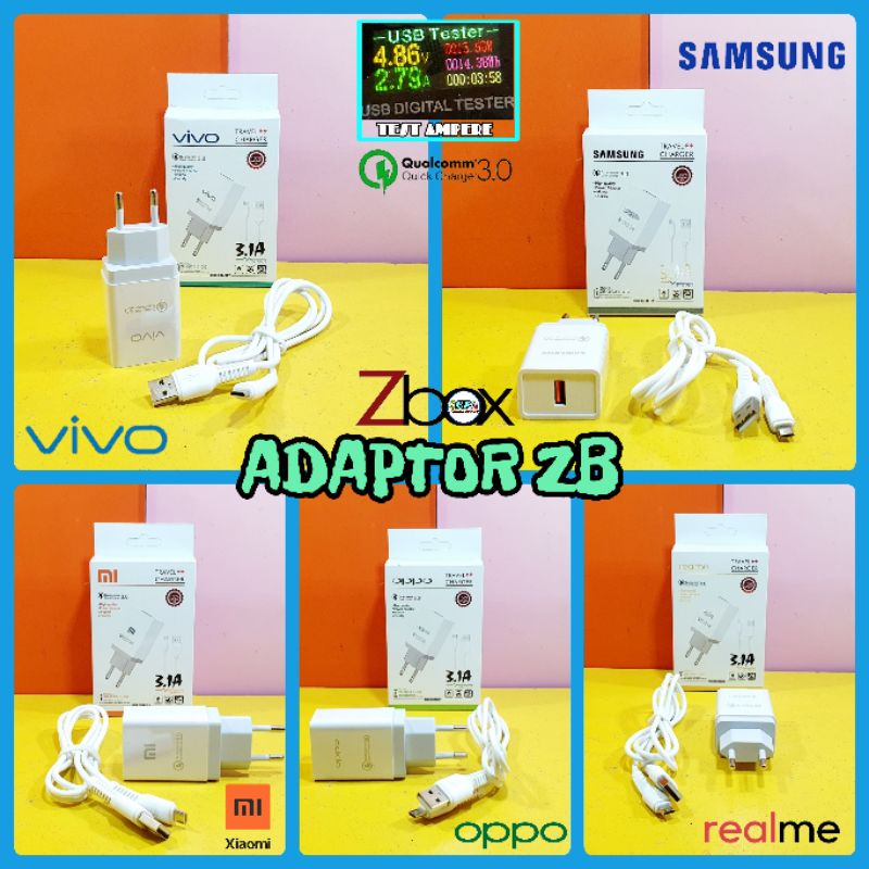Adaptor Brand Zbox ZB Qualcomm 3.0 Micro USB