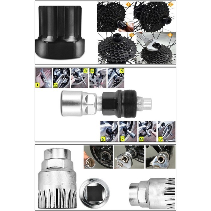 Set Perlengkapan Reparasi Rantai Sepeda 4in1 TaffSPORT Chain Repair