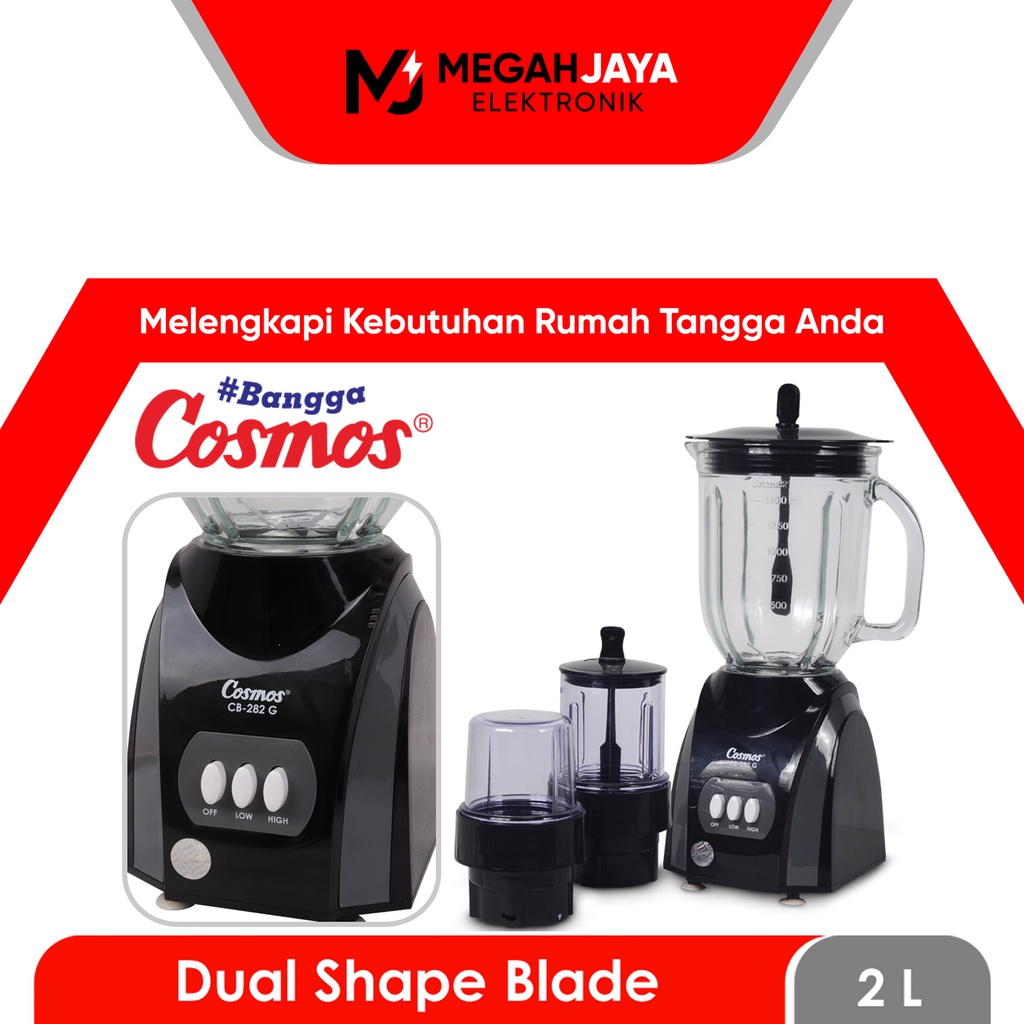 Jual COSMOS BLENDER CB282G / CB282G / CB 282G (KACA / 2 LITER) GARANSI