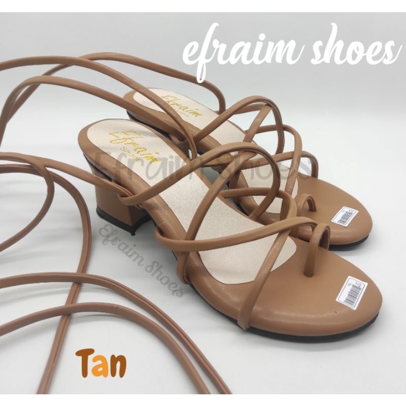 Sandal Hak Tali Lilit Panjang