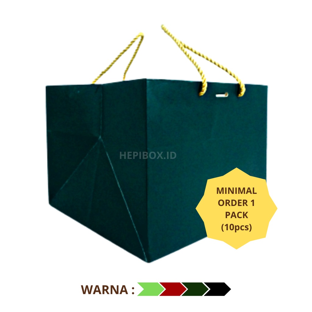 

Tas Packaging Polos 24x24x20 / Paper Bag Polos / Paper bag Tebal / Tas Kado Souvenir / Tas Hampers / Tas Kado |JA01