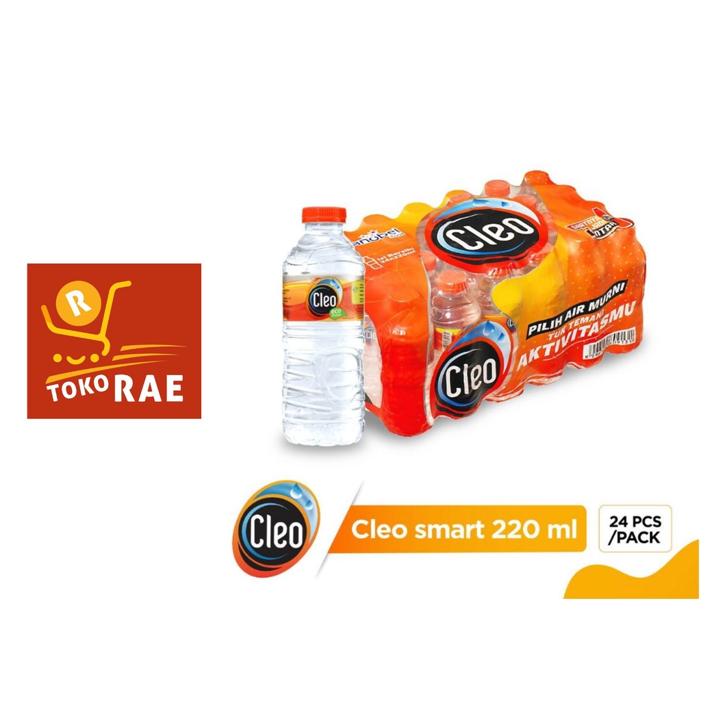 

CLEO botol mini 220ML 1 pak isi 24 botol