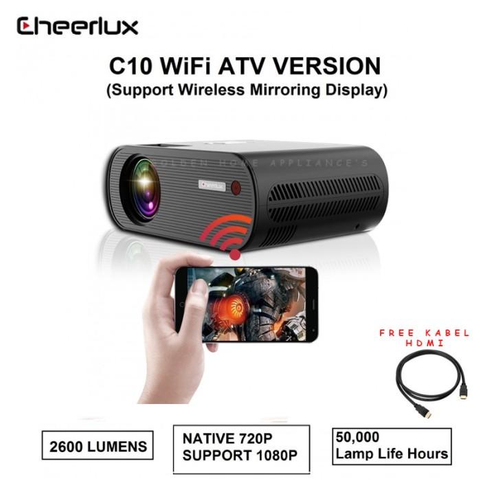 

Irled | Cheerlux C10 Projector Wifi Tv Tunner Mini Proyektor 2800 Lumens 1080P