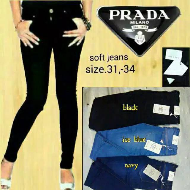 CELANA JEANS PRADA JEANS WANITA CELANA PRADA POLOS