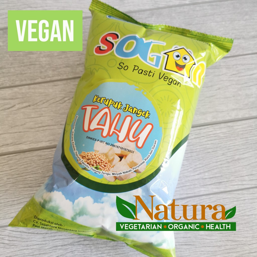 

Sogan Keripik Kerupuk Jangek Tahu 85gr Vegetarian Vegan