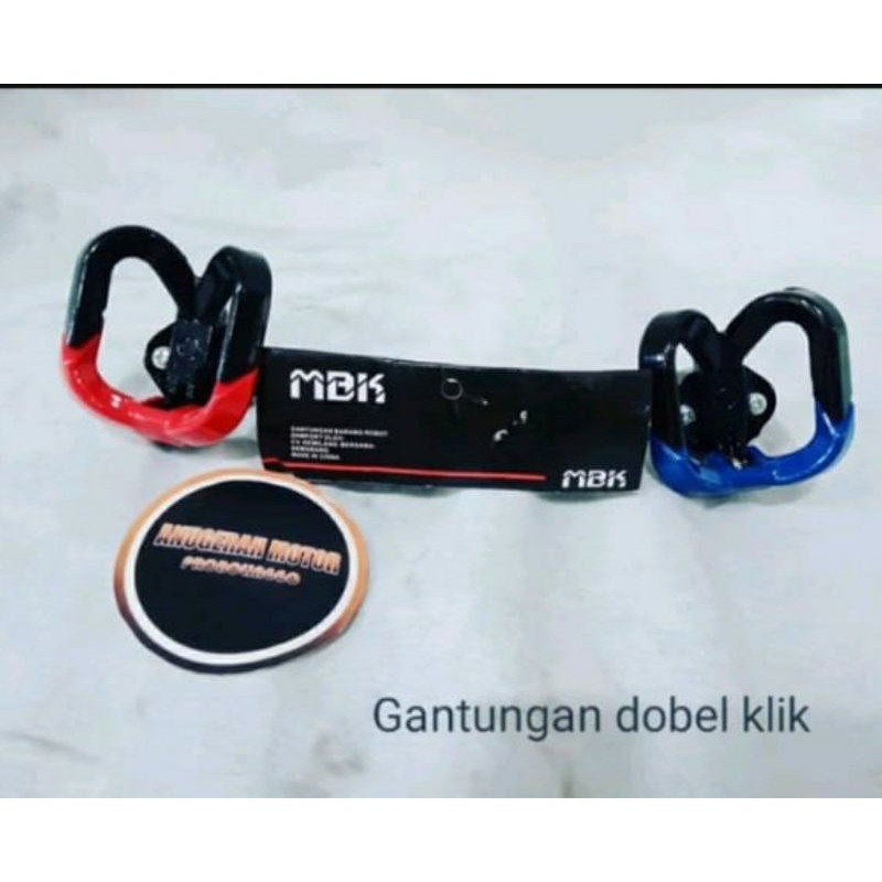 gantungan barang double klik