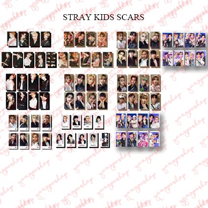 [READY / SET] STRAY KIDS SCARS JAPAN SKZZ PHOTOCARD UNOFFICIAL FANMADE YANGPASHOP  SK SKZ BANGCHAN H