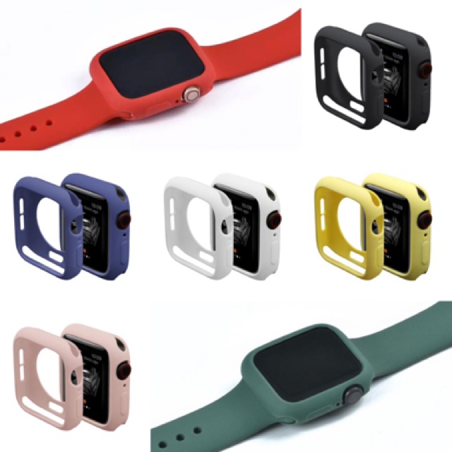 Strap FREE Case cover gratis apple watch tali jam iwatch 3 4 5 rubber sport bumper soft casing iwo