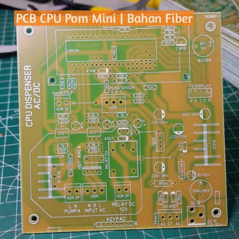 Papan PCB CPU Pom Mini Pertamini Digital