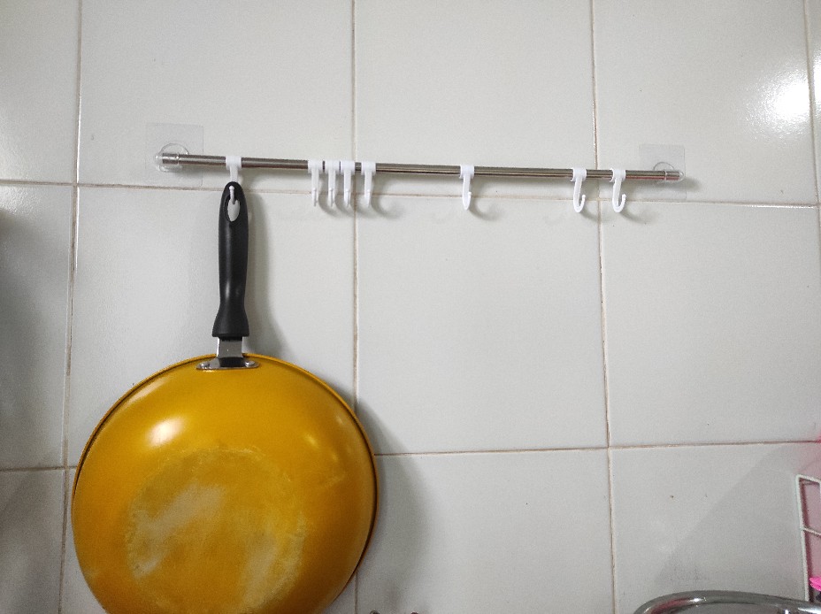 Hovelshop Gantungan Spatula Alat Masak Dapur Stainless Tempel Dinding Tembok Murah
