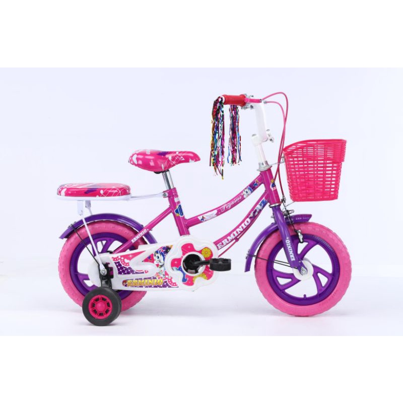 Sepeda Mini Eva Busa Anti Kempes 12&quot;anak 2 sd 4 tahun(Bell bonus ) GIRL Gambar Sesuai dipajang