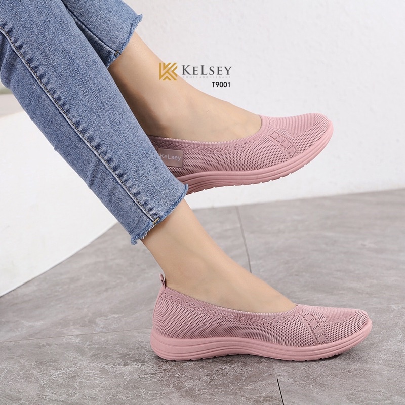 NICOLE SEPATU FLAT KELSEY T9001 SEPATU FLYKNIT FLAT SHOES SEPATU WANITA