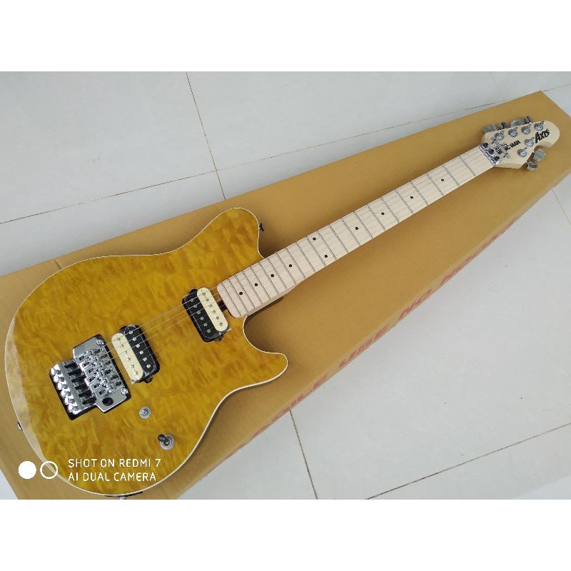 Gitar musicman  Axis yellow updown pabrikan PU gnb korea