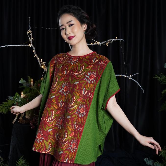 NONA RARA - Arina Jolly T1166,Baju atasan batik wanita modern