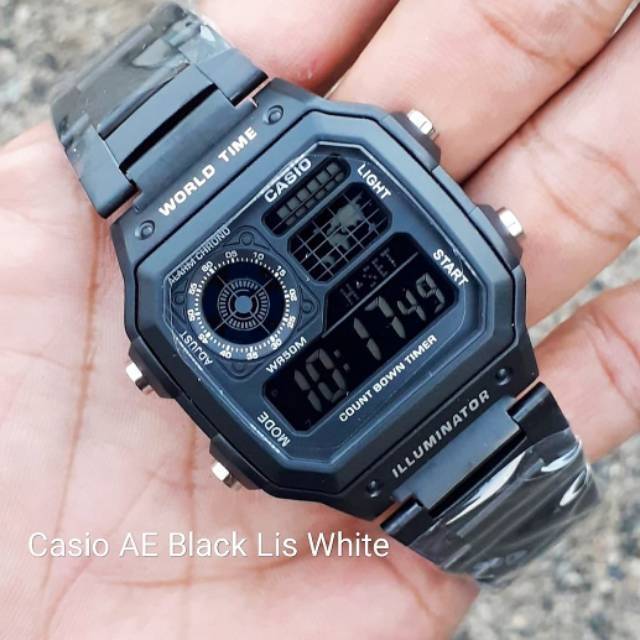 TERFAVORIT!!! Jam Tangan Digital Casio AE Water Resist Renang Mandi Hujan - Pilihan Warna