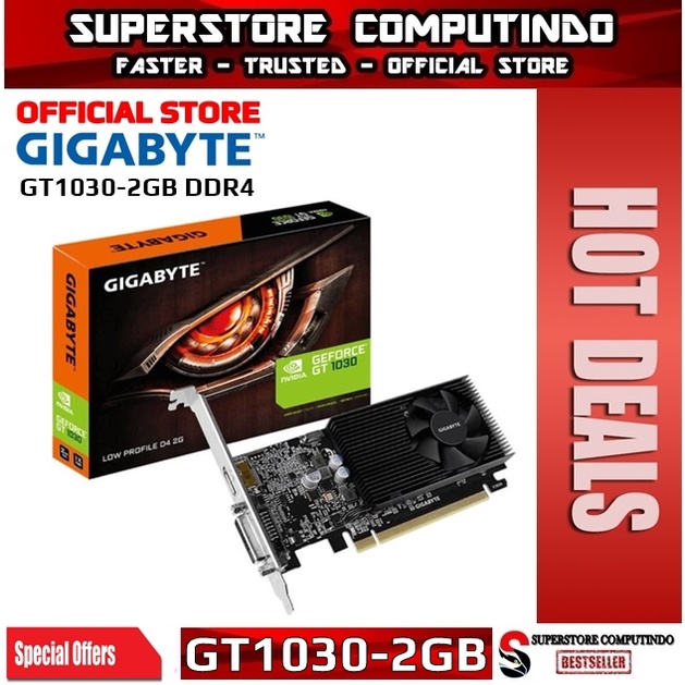 VGA Gigabyte GT 1030 2GB DDR4 LP-Gigabyte Geforce GT1030 DDR4 2GB