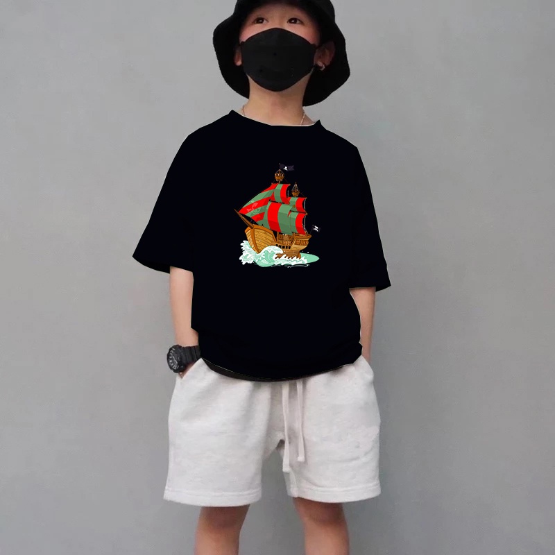 Kaos anak Bajak laut Kaos terbaru usia 1-8th