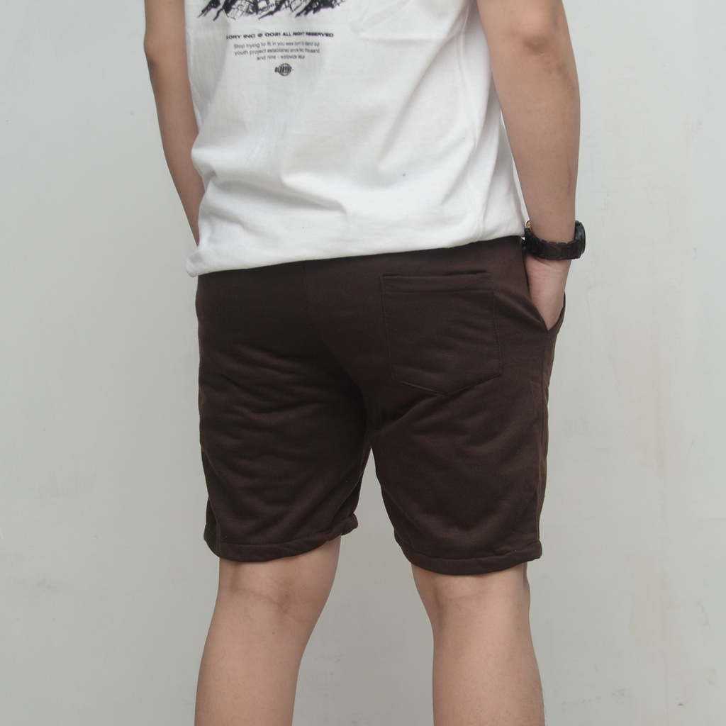 Wengkie.id / Boardshort / celana pendek pria / celana pendek wanita / celana casual / celana pendek murah / Warna Cokelat Kopi