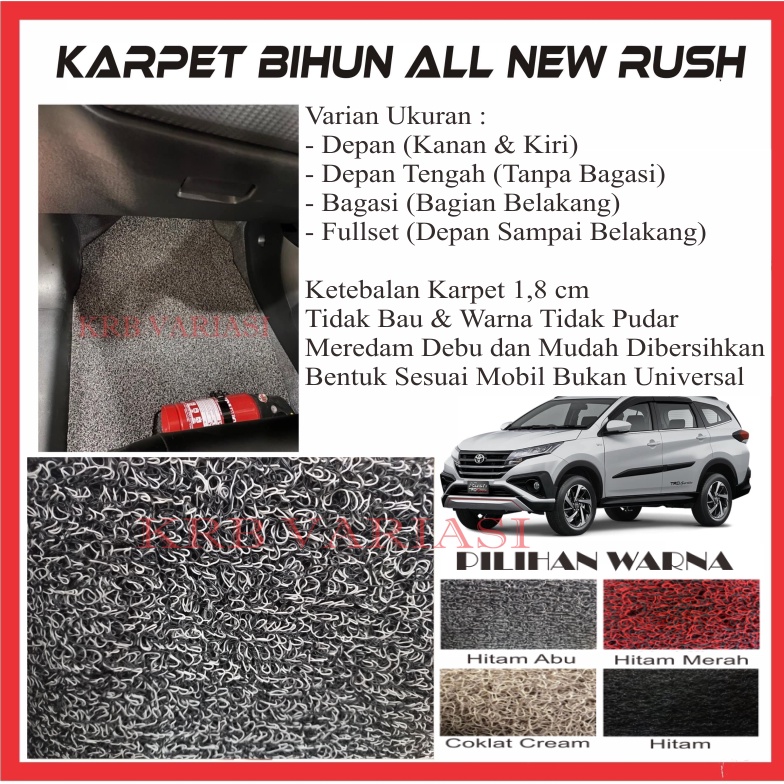 Jual Karpet Lantai Mie Bihun Mobil All New Rush Cream