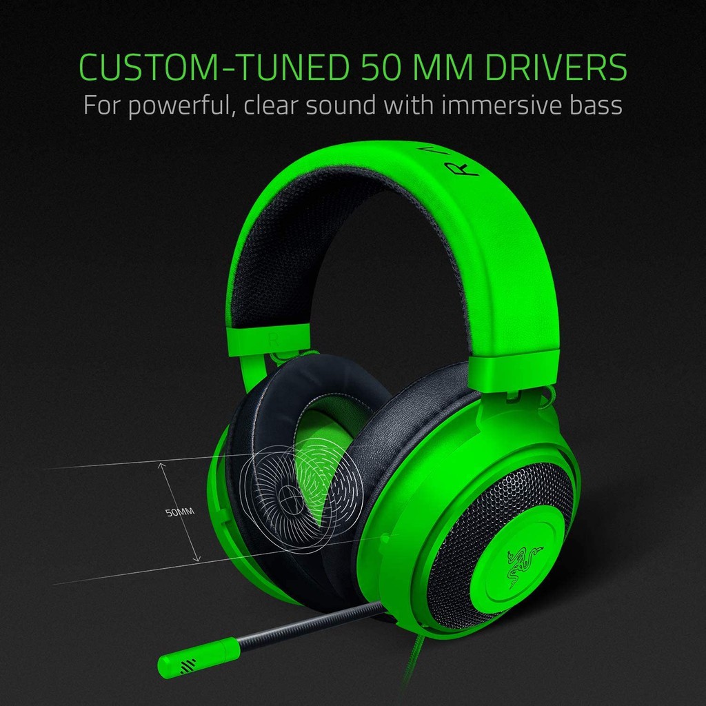 HEADSET GAMING RAZER MULTI PLATFORM WIRED KRAKEN 2019 ORIGINAL - HEADPHONE