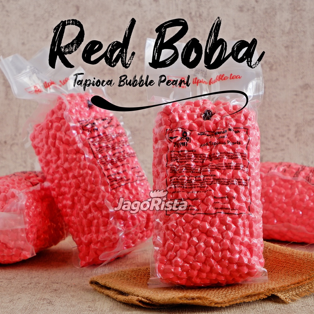 

Bubble Tapioca Pearl Warna Merah jr