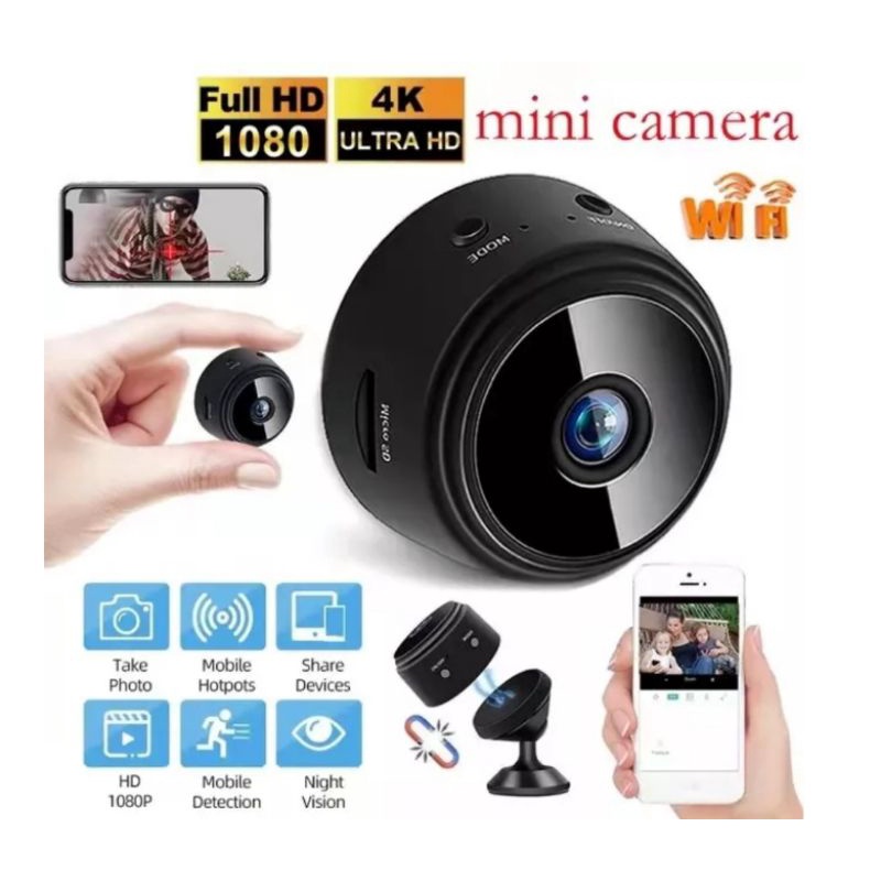 surf kamera IP camera Wifi mini kecil bulat full hd 1080p camcorder video tempel magnet magnetic