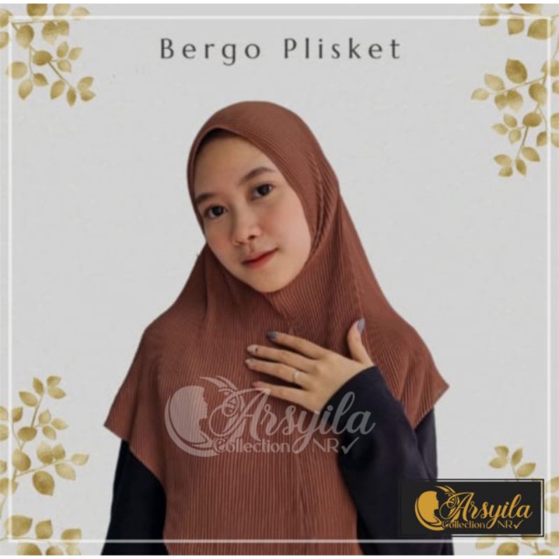 jilbab plisket bergo maryam