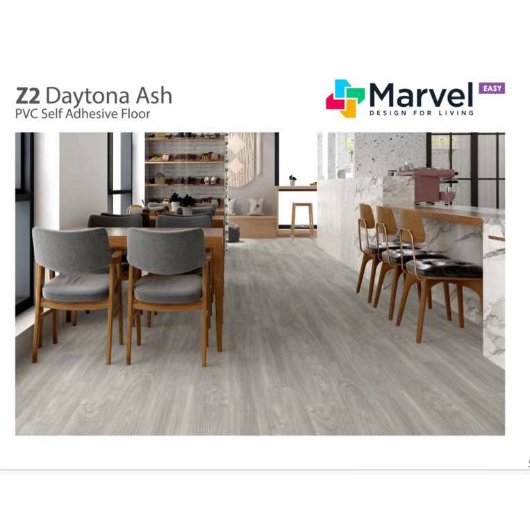 Vinyl Stiker - Marvel Flooring Tebal 2mm waterproof dan self-adhesive