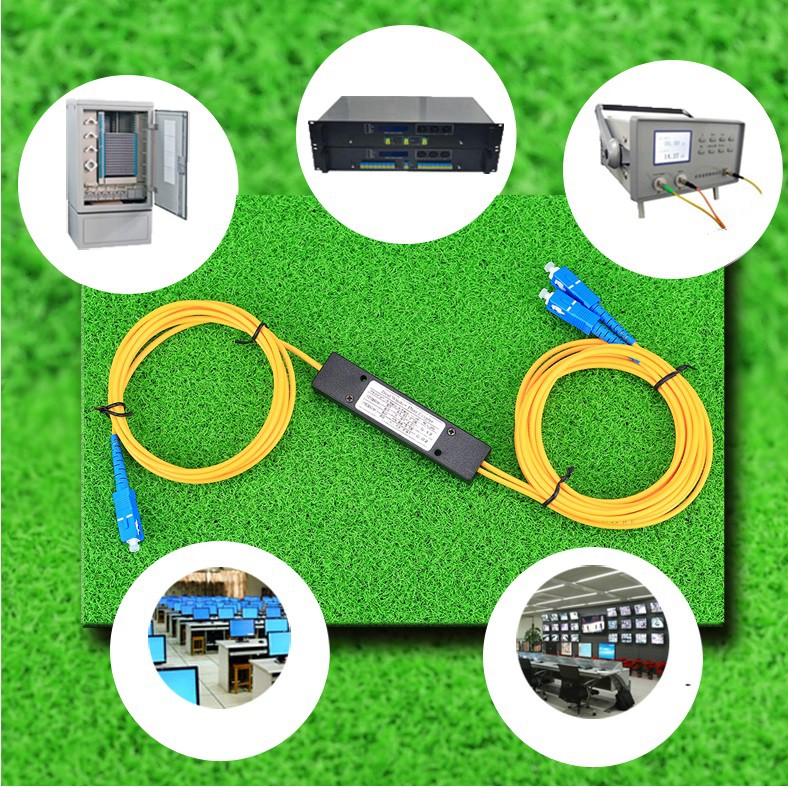 Pasif Splitter Passive Spliter Coupler Fiber Optic Kable Splitter 1-2 FTTH Fiber Optik SC UPC Dual