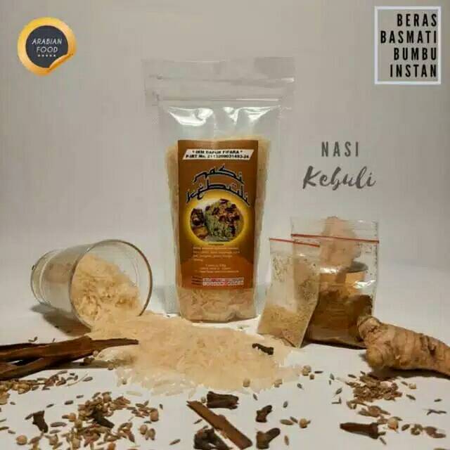 Nasi kebuli, briyani, mandhi,kabsah , dan bukhori instan 200 gr,  buat 3-4 porsi