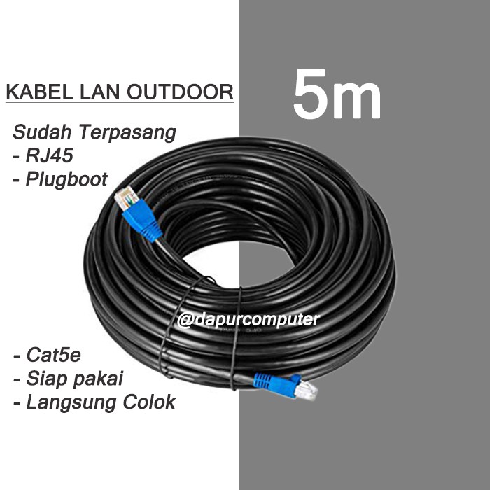 KABEL LAN 5 METER CAT5E OUTDOOR / KABEL FTP 5 METER CAT5E OUTDOOR SPECTRA