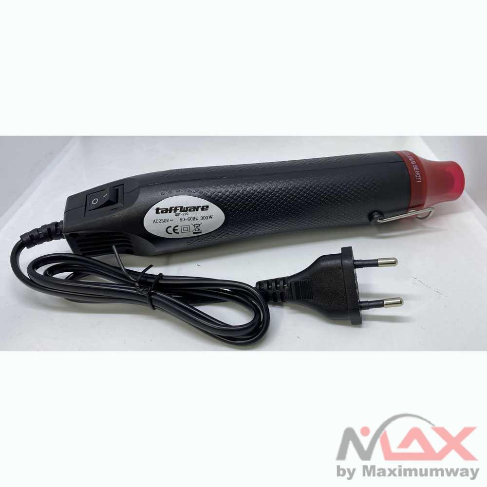 Taffware QST Express Heat Gun Hot Air Vinyl 230V 300W - QST-220 Warna Hitam