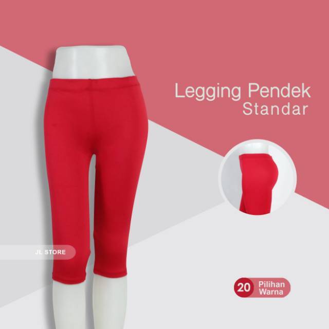 Legging Pendek 3/4 Spandek Jersey