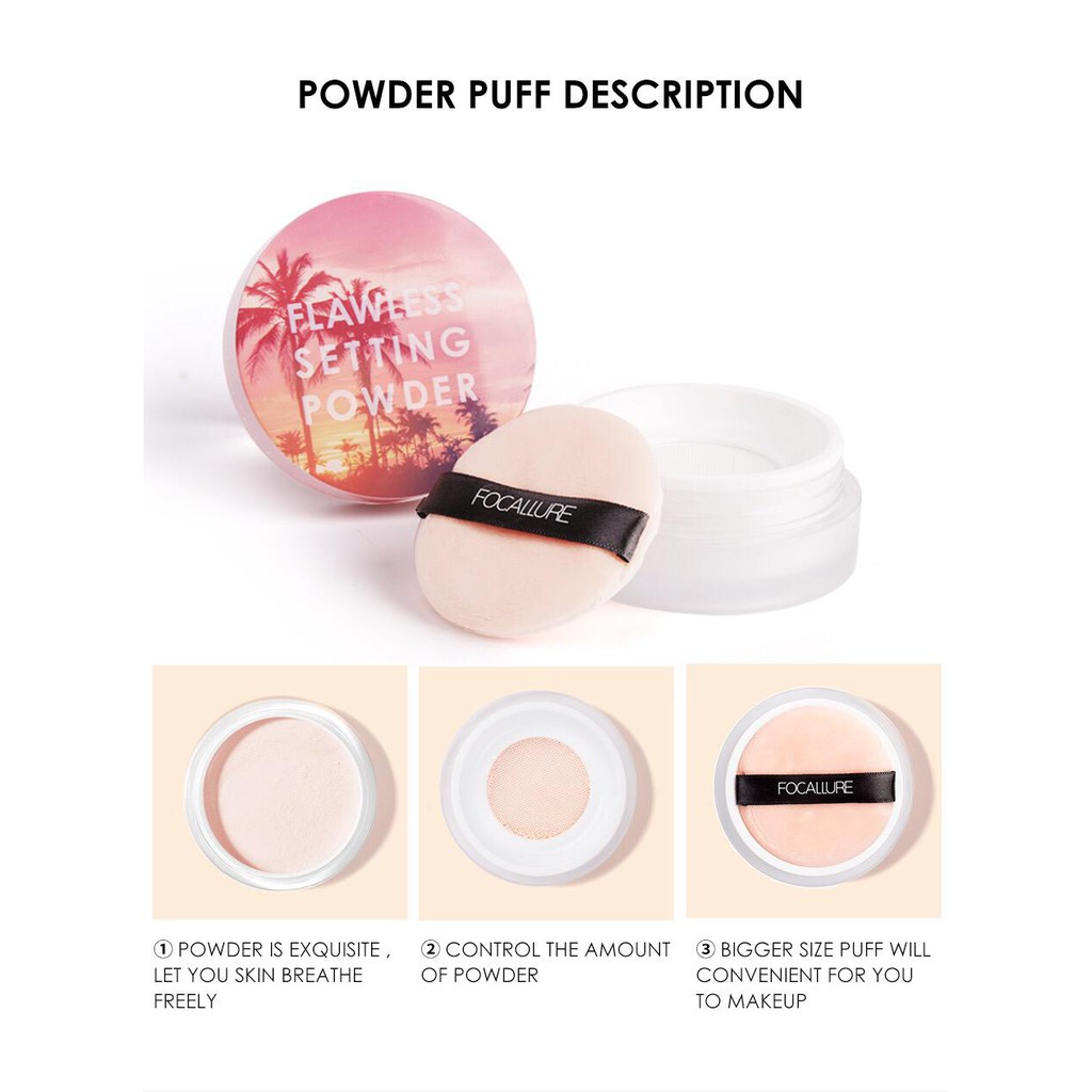 Focallure Flawless Setting Powder Bedak Tabur Loose Powder BPOM FA-68 FA68 FA 68