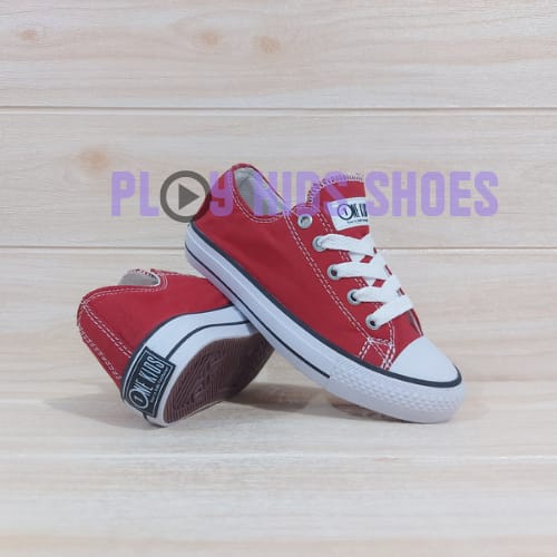 ONE KIDS - SEPATU ANAK LAKI LAKI | SEPATU ANAK PEREMPUAN | SEPATU ANAK USIA 5 6 7 8 TAHUN WARNA MERAH SIZE 31-35