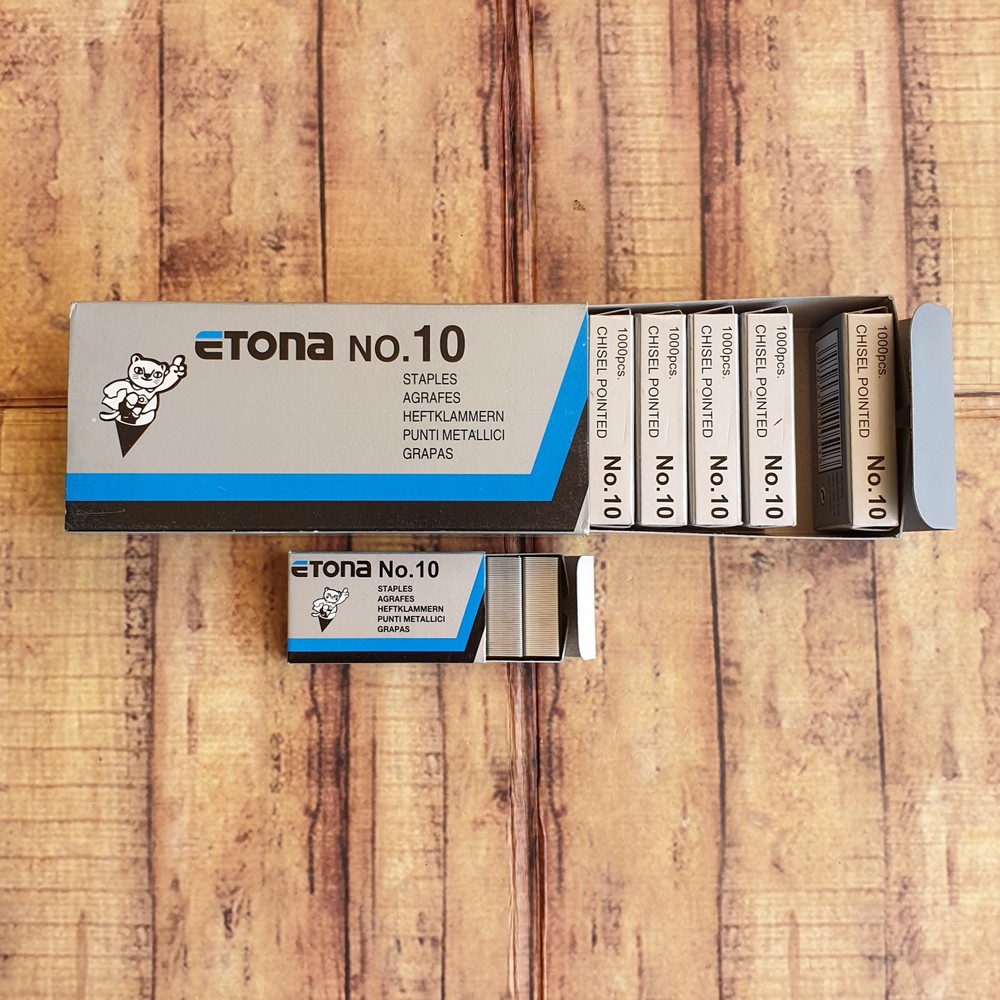 10 Pack Isi Stapler Etona No. 10