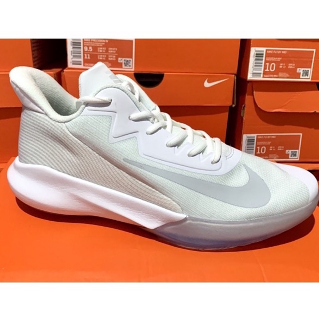 Sepatu Basket  Nike Original Precision 4 White Ck1069-100 sepatu voli nike precision IV putih