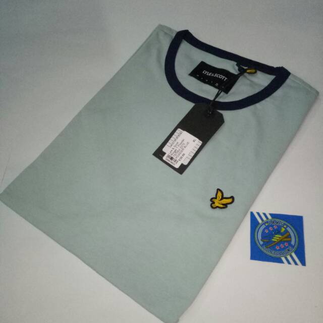 T SHIRT RINGER T POWDER LYLE & SCOTT ORIGINAL