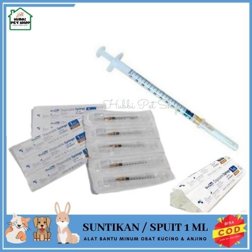 SPUIT 1|3|5|10ml HEWAN SUNTIKAN SPUIT HEWAN ANJING DAN KUCING ALAT BANTU MINUM OBAT HEWAN