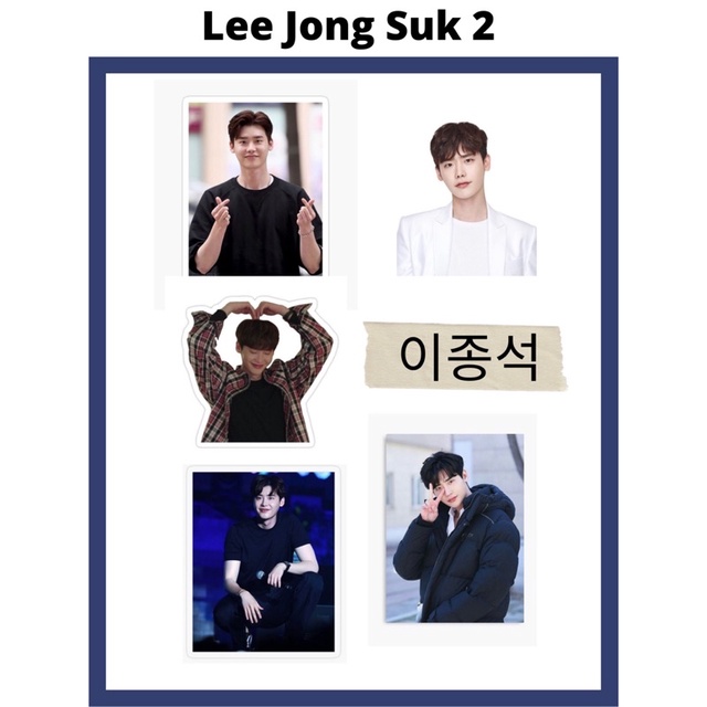 Sticker Set Aktor Korea Lee Jong Suk sticker hp sticker laptop aesthetic murah