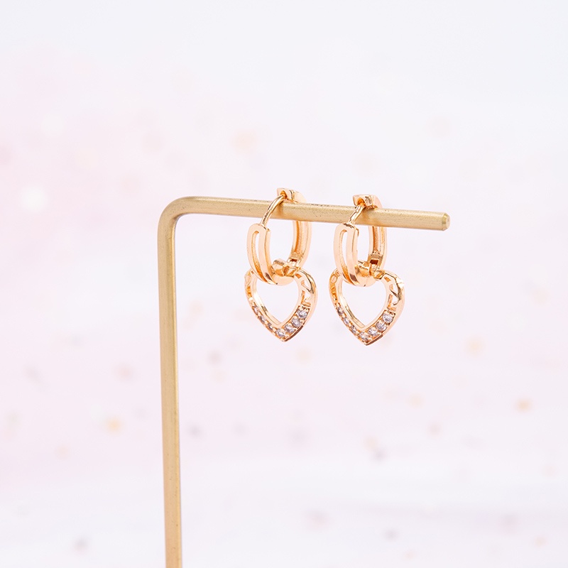 [AXIER PROMO]-Anting Drop Xuping Lapis Emas Zirkon Hias Untuk Remaja Perempuan Dan Wanita-A-251