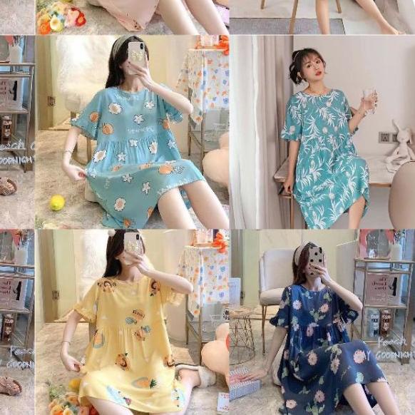 ➥ daster babydoll / daster rempel kekinian /daster bumil jumbo / baju tidur wanita dewasa spandek im