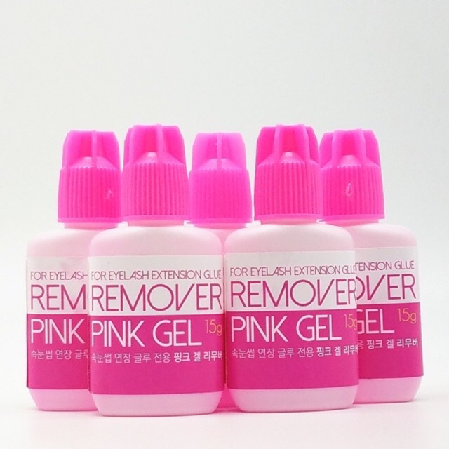 Remover pink gel 15ml SKY GLUE / Cream pink remover gel eyelash extension made in KOREA