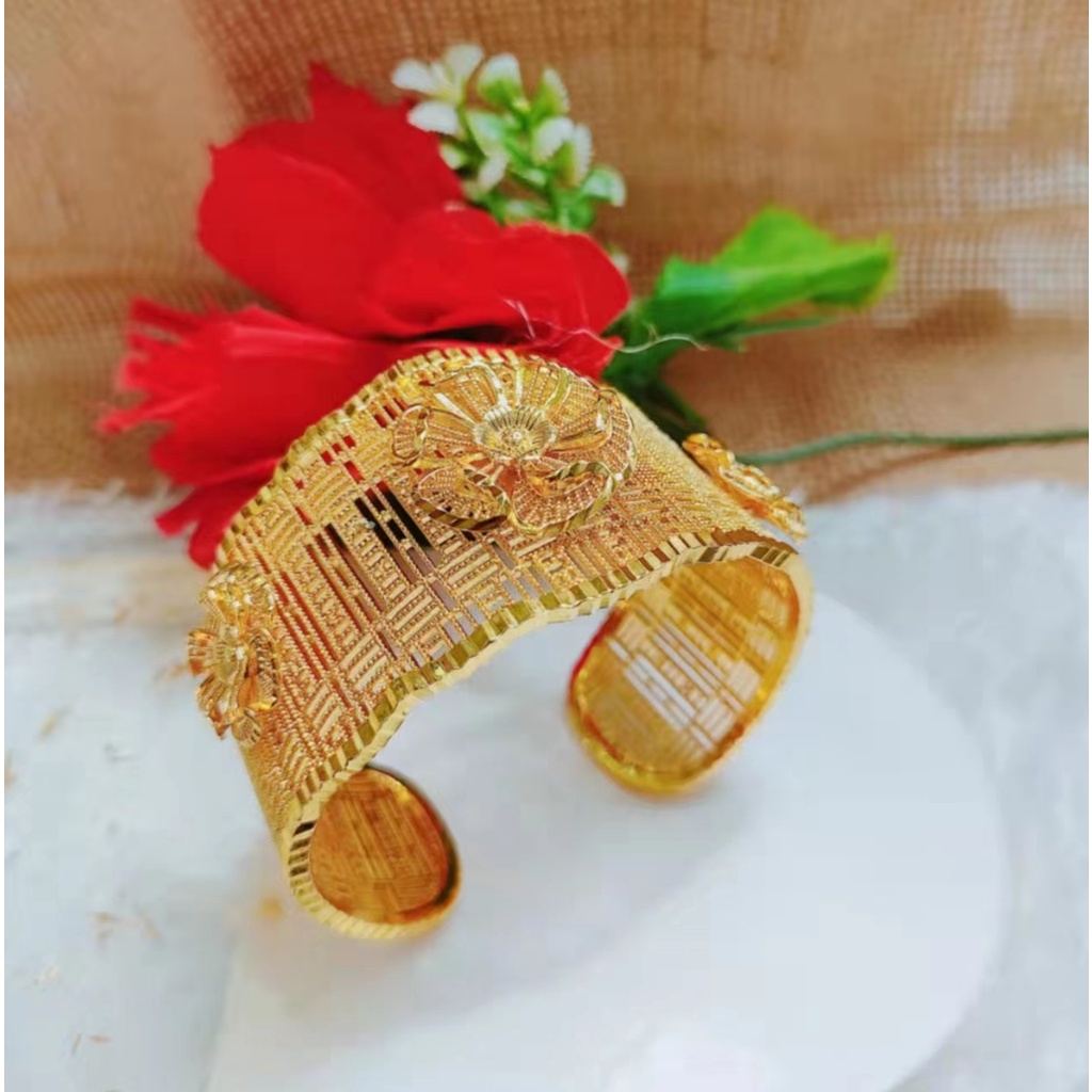 Gelang Xuping Dewasa Lapis Emas 24k Perhiasan Fashion 1253.1254